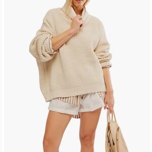 Free People Swim Too Deep Oversized Turtleneck Sweater